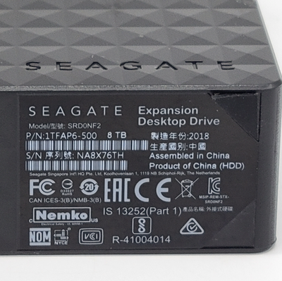 ［外付けHDD8TB］SEAGATE  Expansion /srd0nf2 NI-16832) Seagate SRD0NF2 Expansion Desktop Drive | eBay