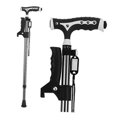 Hold 440 Lbs Walking Cane for Men  Women Aluminum Alloy Lightweight Black