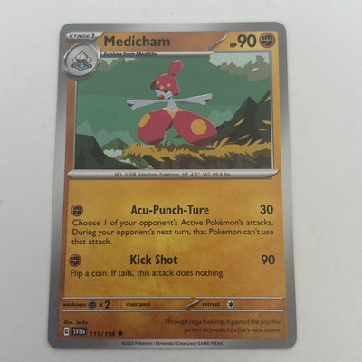 Medicham 111/198 Scarlet & Violet Base Set Regular Pokemon TCG NM 2023