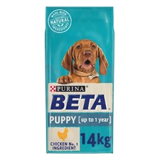 Beta Puppy Chicken Dry Dog Food - 14kg 3.16 per kilo