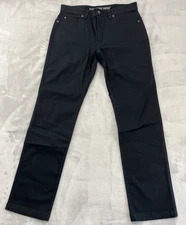 Duluth Flex Fire Hose Pants Men 34x34 Black Slim Fit Straight Leg Stretch Work