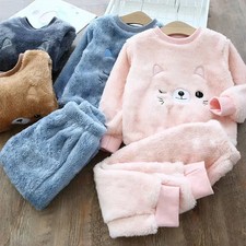 Children's Pajama Sets Bear Tops  Pants 2Pcs Kids Sets 2 To 6Years Clothes