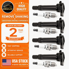 4 Ignition Coil Pack For L4 1.6L Hyundai Accent Kia Rio Rio5 06 07 08 09 10 11