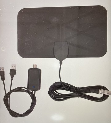 TV Antenna HDTV DVB-T2 Flat HD Digital Indoor Amplified 50 Mile Range TVFox.OY