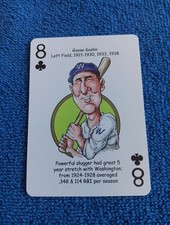 Goose Goslin Card Washington Nationals Hero Decks Playing Card Baseball Card MLB