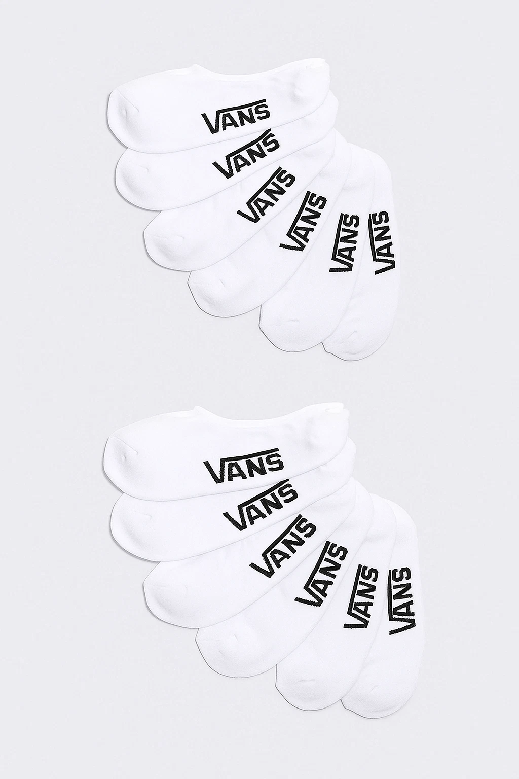 VANS Classic No Show Socks 6-Pack WHITE
