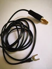 Turntable Custom Ground Wire Plug Plated 6 Feet Long for Technics SL black