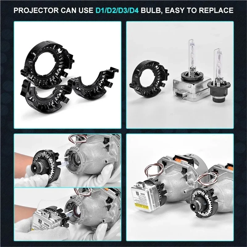 3.0 Bixenon Projector Honeycomb Lens For BMW E39 E60 E53 X5 /Benz W211 W209 W163 - Image 4 of 4