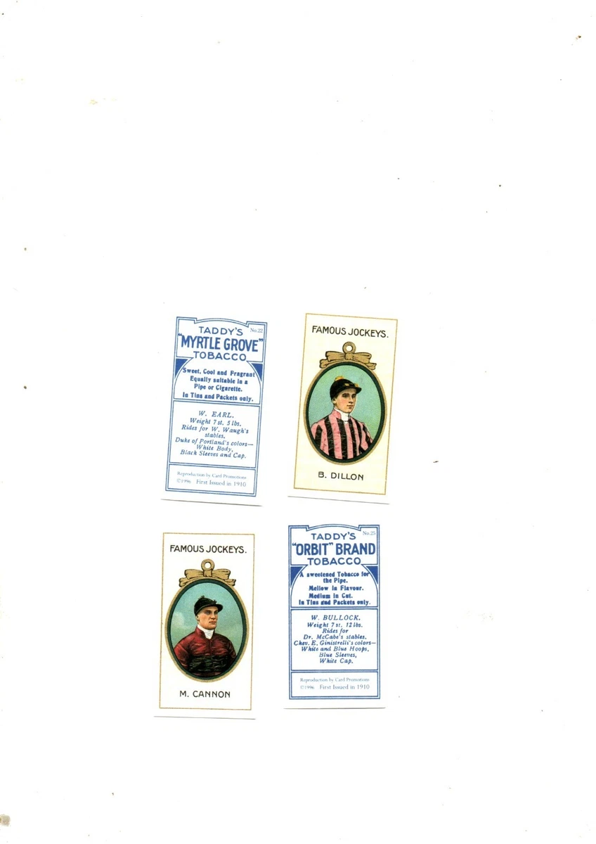 taddy cigarette cards Reproduction Collectable Taddy Cigarette Cards for sale