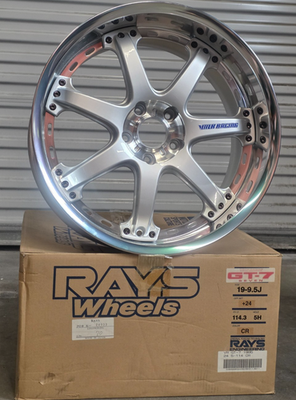 RAYS VOLK RACING GT-7 19 inch 9.5J +24 5x114.3 New (1 Wheel Only
