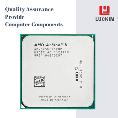 AMD Athlon II X4 645 CPU - Socket AM3 4 Cores 4 Threads 3.1GHz 2MB L2 Cache 95W.