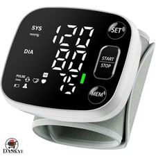 Wrist Blood Pressure Monitor with 240 Memory, Voice Features, and Carrying Case