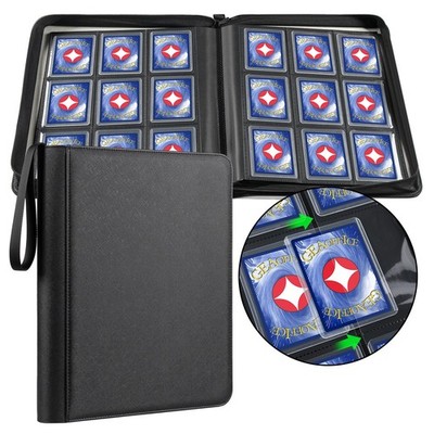 Top Loader Binder 9 Pockets for 324 Cards - Side Loading Design for Easy Access