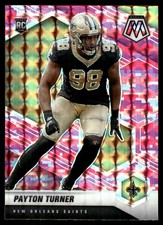 Payton Turner 2021 Panini Mosaic #352 Saints Insert ? SEE SCAN! FREE SHIPPING