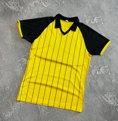 Vintage 80 s Erima West Germany Yellow #12 Football Shirt Soccer Jersey RARE