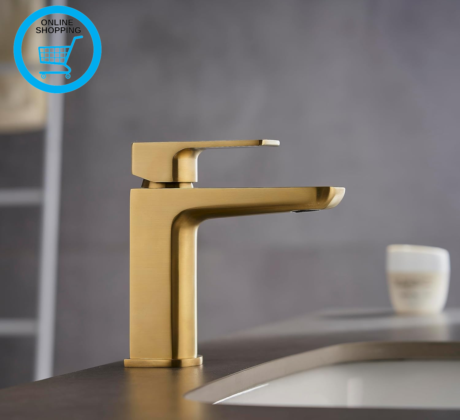 ™ Single Lever Mini Mono Basin Mixer Tap with Click Clack Sprung Waste Bathroom