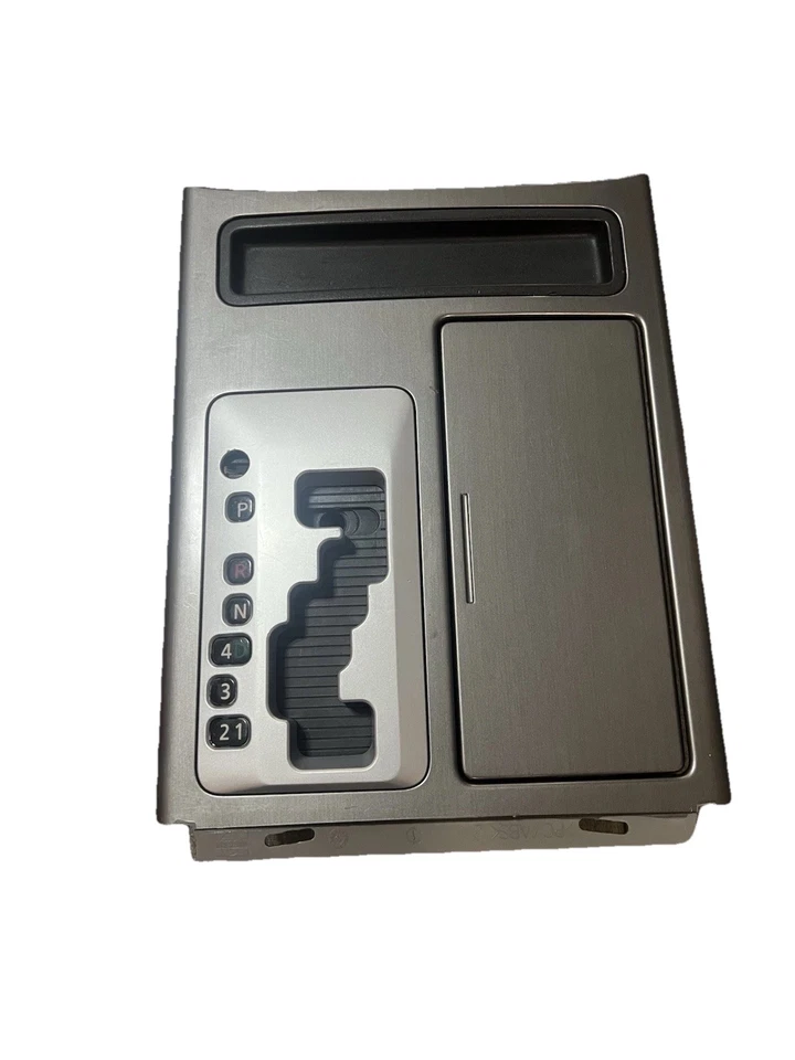 2008-15 Nissan Armada Titan Shifter Trim Bezel Cup Holder Trim Assembly Gray OEM - Image 2 of 4