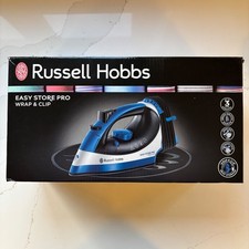 Russell Hobbs Easy Store Pro 2400W Steam Iron 23770 Blue White