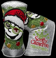 Scotty Cameron 2023 Holiday Johnny Claus Head Headcover Silver