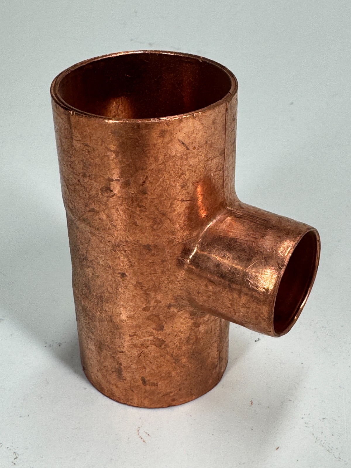 EPC Reducing Tee 1-1/4" x 3/4" CTS C x C x C Solder Joint Copper Sweat Fitting