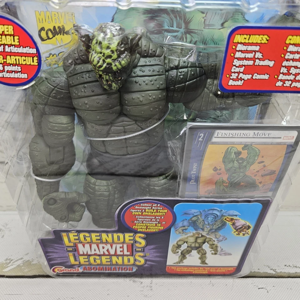 7-дюймовая винтажная фигурка ToyBiz Grand Marvel Legends Abomination 2006 Onslaught Series - Изображение 4 из 4