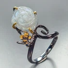 New Fine Art Natural Labradorite Ring 925 Sterling Silver Size 9 /R463183
