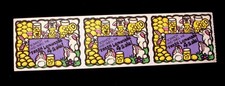VINTAGE 1980s MATTE MELLO SMELLO SCRATCH  SNIFF STICKERS "LEMONADE" Lot Of 3