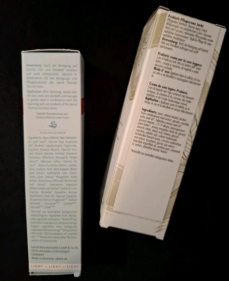 NEU Bergland + Speick Tagescreme Hyaluron Hanf Aloe Unisex Naturkosmetik - Bild 2 von 2