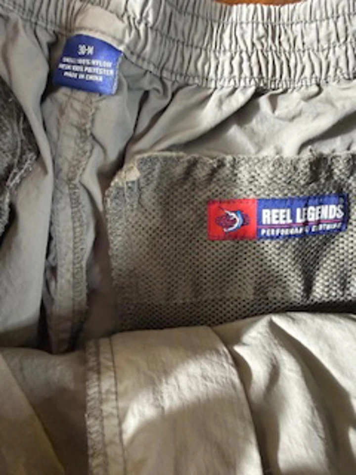 Pantalones cortos cargo Reel Legends para hombre talla 30 medianos verde militar Foto 3 de 3