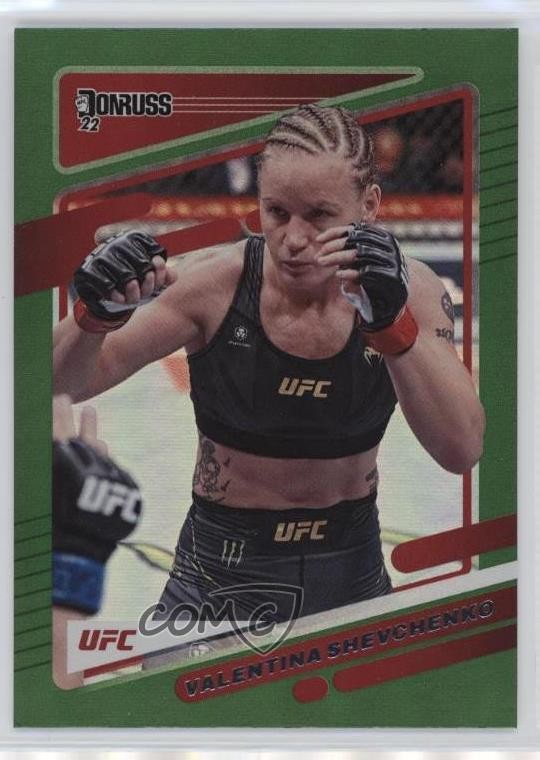 2022 Donruss UFC Green Flood Valentina Shevchenko #40 02l5