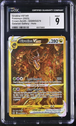 Giratina VSTAR GG69/GG70 Crown Zenith: Galarian Gallery CGC MINT 9