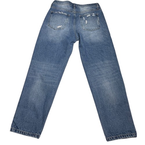 Pantalones de mezclilla Vervet Mom ajustados desgastados tiro alto para mujer 28 elásticos - Imagen 6 de 7