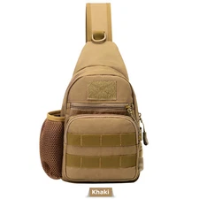 Men Outdoor Tactical Backpack Shoulder Sling Bag Chest Pack Sport Travel Hiking