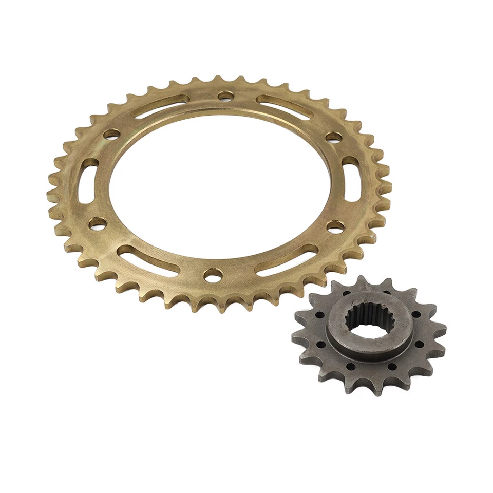 2pcs Front Rear Drive Chain Sprocket 16T 42T For BMW F800GS 2008-18 F700GS 13-16 Foto 3 de 4