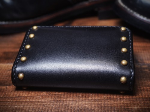 Saddle Leather Credit Card Case / Hand Sewing / Hand Made / From Japan - Picture 5 of 9