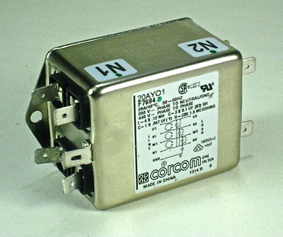 Corcom 20AYO1 compact Low current RFI Power Line Filter