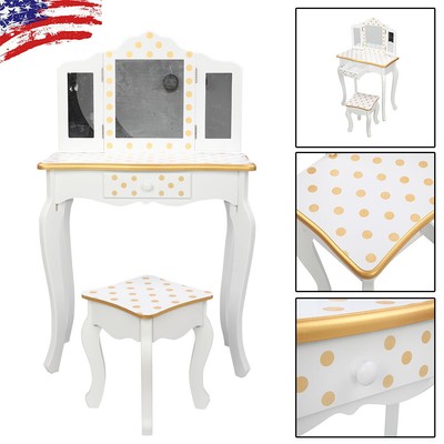 childrens dressing table and chair