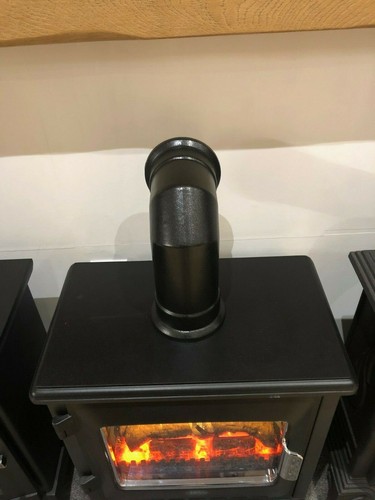 ADM tubo di plastica nera 90 gradi, solo stufe elettriche - PP56 - Foto 9 di 11