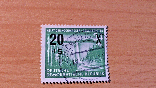 DDR Michel Nr. 449 ; Hilfe für die Hochwassergeschädigte Vollstempel Zwickau