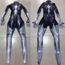 Madame Web Spider-Women Jumpsuit Cosplay Costume Adult Kids Bodysuit Halloween