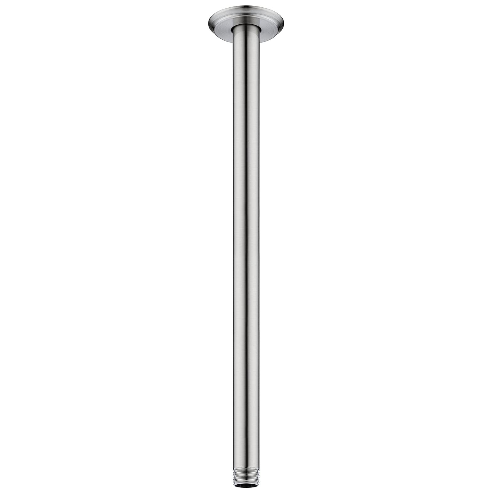 16 Inch Shower Arm and Flange Brushed Nickel, Ceiling Mounted Shower Arm for ...