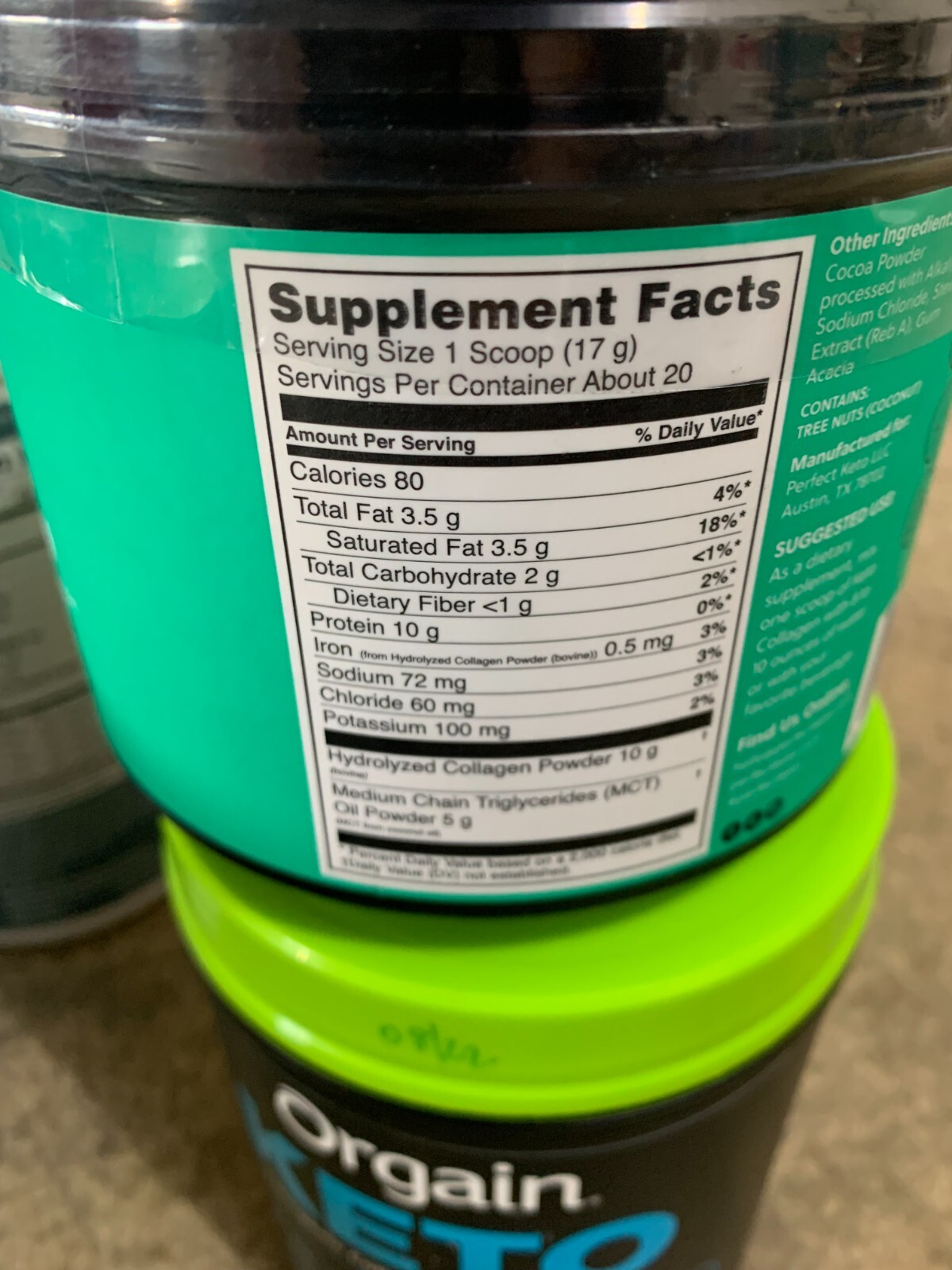 New 9pack Orgain Garden of LIFE Keto Supplement Muscle Powder Shake