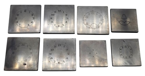 33 ~ Piastre di stampa VINTAGE con vari quadranti orologio LOTTO RARO - Foto 4 di 6