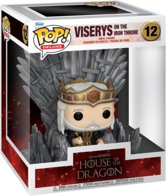 Funko POP Deluxe House Of the Dragon - King Viserys Targaryen on Throne - Coll