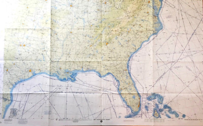 Southeast United States orig 1971 Jet Navigation Chart Map