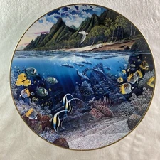 LA'IE'S SACRED PRINCESS Plate Underwater Paradise Robery Lyn Nelson Danbury Mint