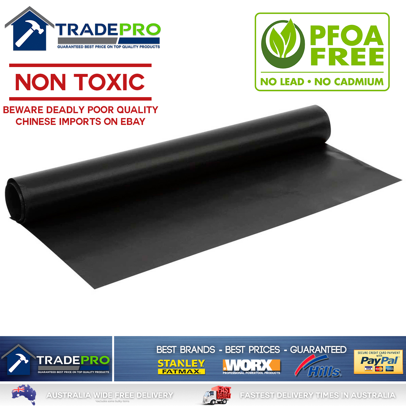 BBQ Liner Cooking Mat Premium Large Nonstick Grillman® NonToxic Reusable Sheet eBay