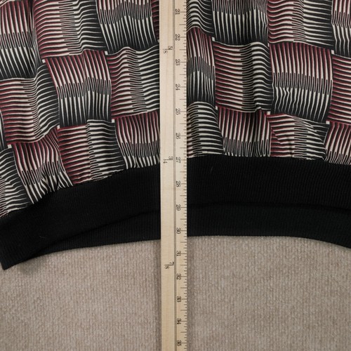 Vintage Alan Stuart Shirt Men's 2XL Maroon Absract Art Disco 80'S Club Popover - Picture 13 of 23