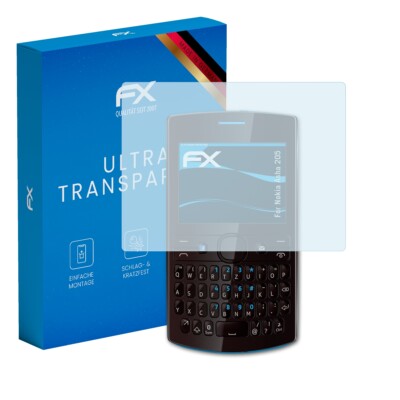 atFoliX 3x Displayschutzfolie für Nokia Asha 205 Schutzfolie klar Folie