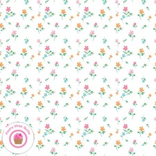 Riley Blake PLAY OUTSIDE 9061W Pastel Daisies Pink Floral Quilt Fabric